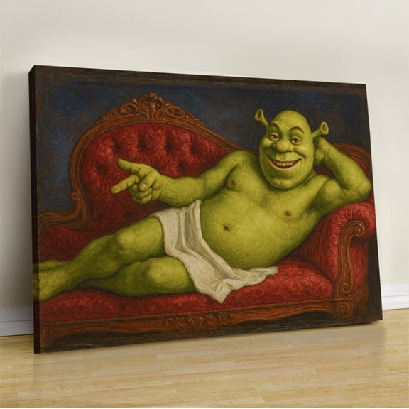 Renaissance Shrek Poster Vintage Style Wall Decor Physical Poster Home Wall Art, Poster Only