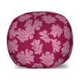 thumbnail image 1 of Renaissance Storage Toy Bag Chair, Classic Victorian Style Flower Damask Royal Lacy Old Fashioned Pattern, Stuffed Animal Organizer Washable Bag, Large Size, Pale Pink Ruby, by Ambesonne, 1 of 3