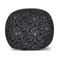 thumbnail image 1 of Renaissance Storage Toy Bag Chair, Victorian Damask with Boho and Middle Eastern Traditional Leaf Influence, Stuffed Animal Organizer Washable Bag, Small Size, Grey Black, by Ambesonne, 1 of 3