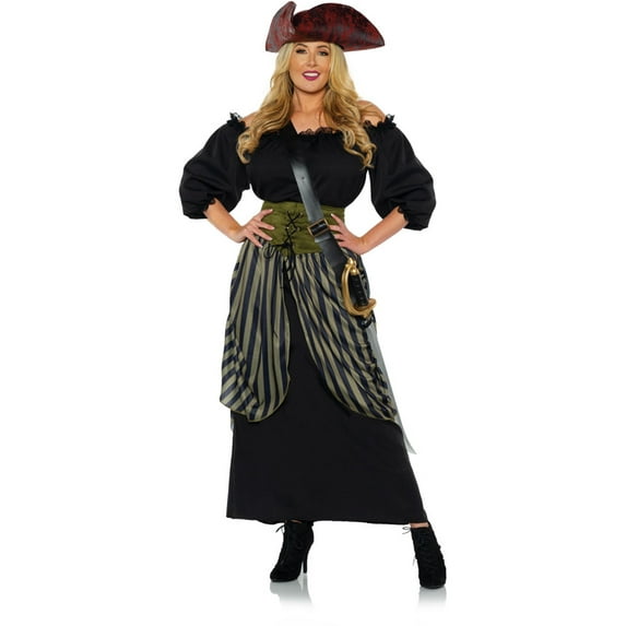Women's Renaissance Lady Seven Seas Pirate Dress Costume Medium 8-10