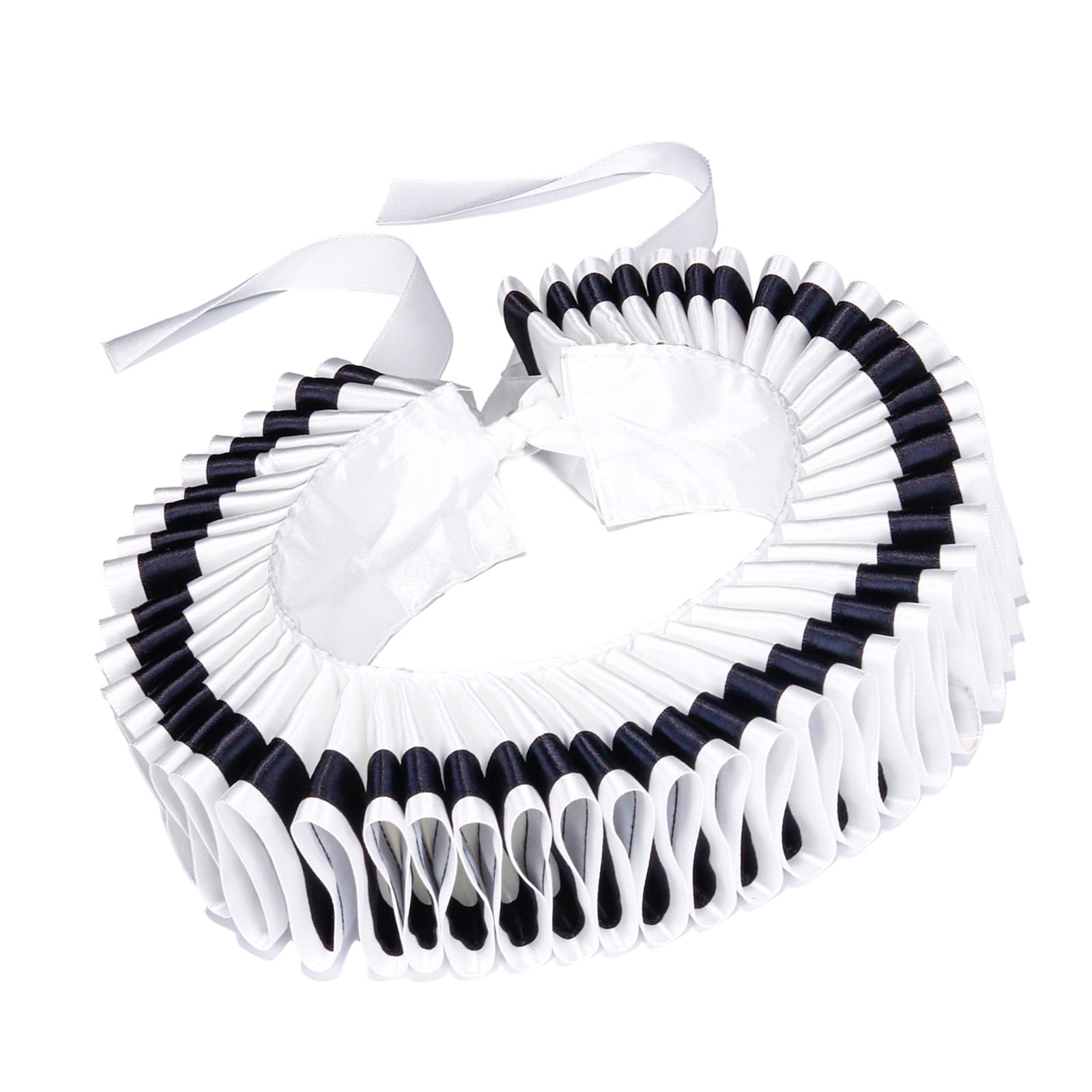 Renaissances Victorian Black Edging Ruffle False Collar and Wrist Cuffs ...