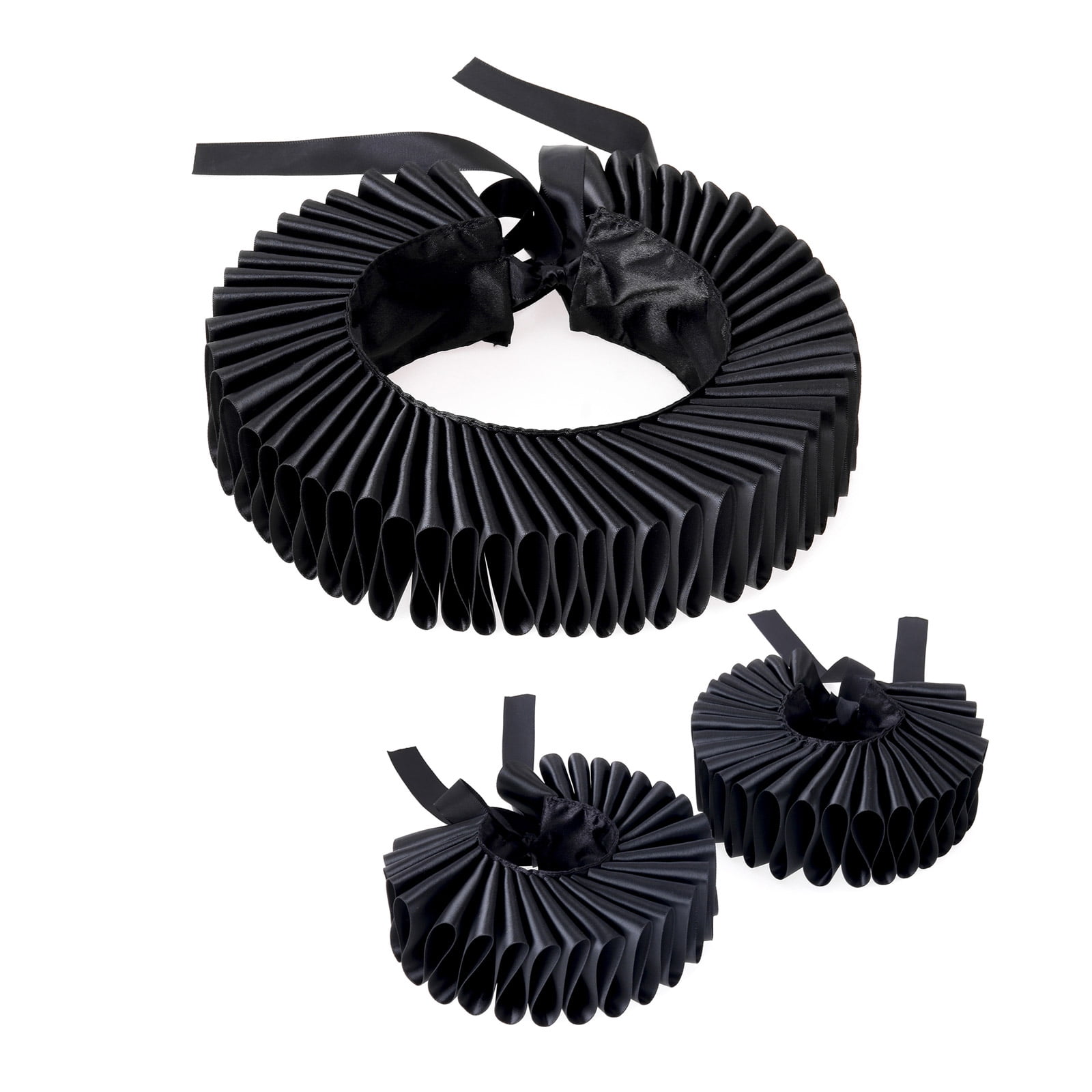 Renaissances Victorian Ruffle False Collar and Wrist Cuffs Set Colonial ...