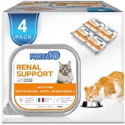 Forza10 Renal Wet Cat Food for Adult Cats - 3.5 oz, 4 Pack - Lamb Flavor | Actiwet Renal Support - Vet-Formulated, Non-GMO - Kidney Support for Adult Cats - Mad