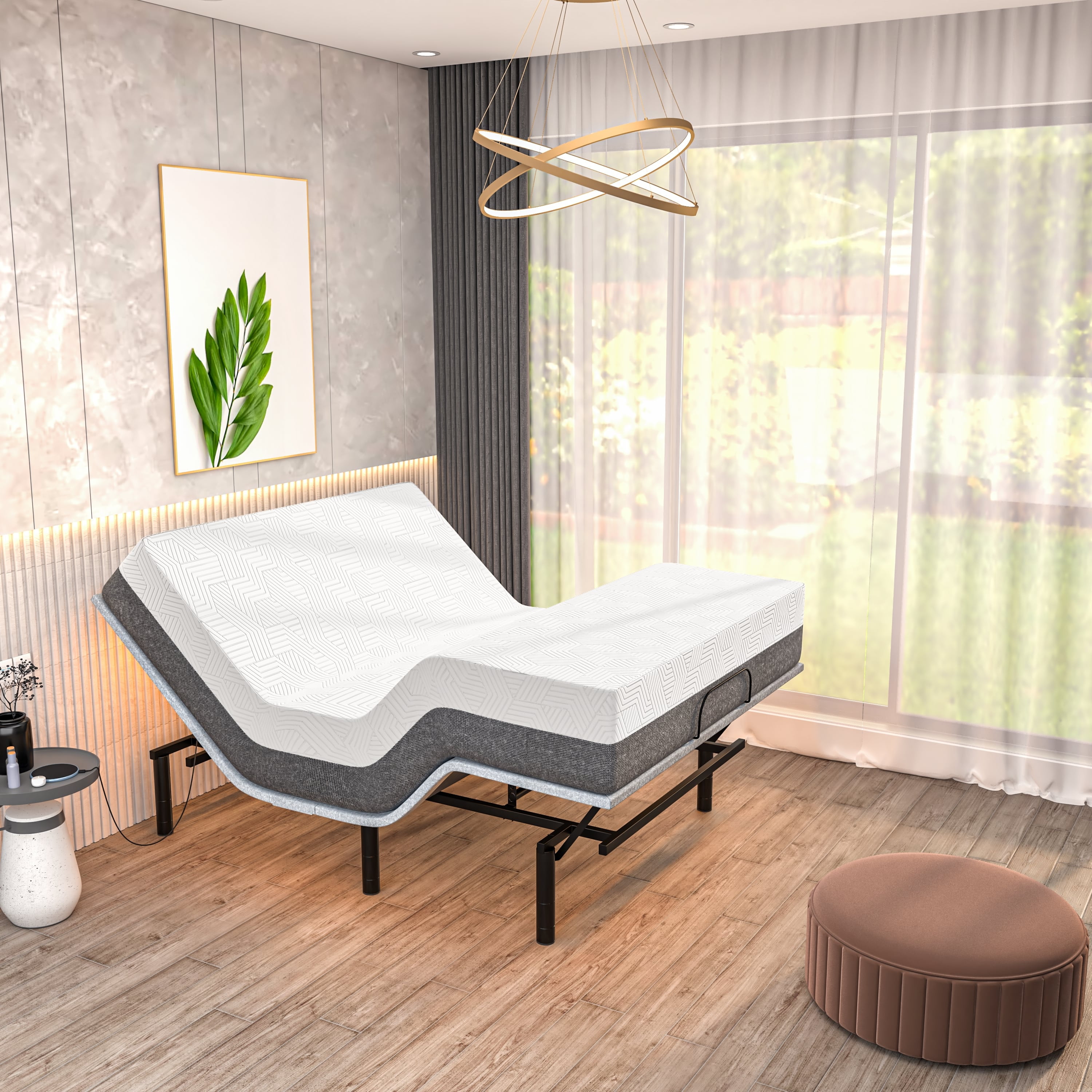 Renanim Serenityflex Adjustable Base & Hybrid Mattress Twin XLSize