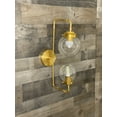thumbnail image 1 of Renao Modern Double Bulb 6 & 5in Globe Vanity Mid Century Industrial Sconce, 1 of 3
