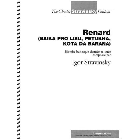 Renard: Vocal Score - Revised Edition