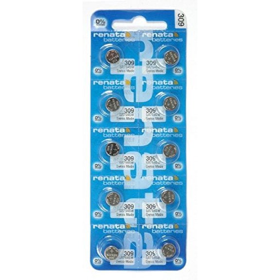 Renata #309 Silver Oxide Battery - 10 Pack (309-10)
