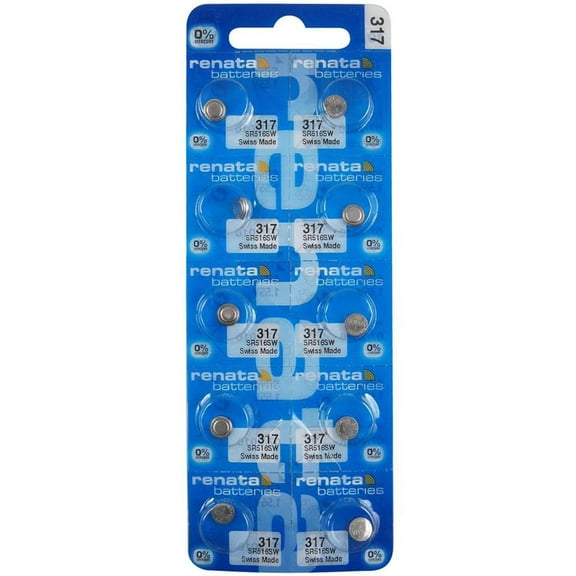 Renata 317 SR516SW 1.55V Silver Oxide Watch Battery