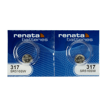 Renata 317 SR516SW Silver Oxide Batteries – 4 Pack, 1.55V, Exp 10/2026 – USA Shipping