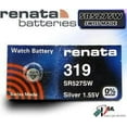 thumbnail image 1 of Renata 319 - SR527 Silver Oxide Button Battery 1.55V - 2 Pack + 30% Off!, 1 of 1