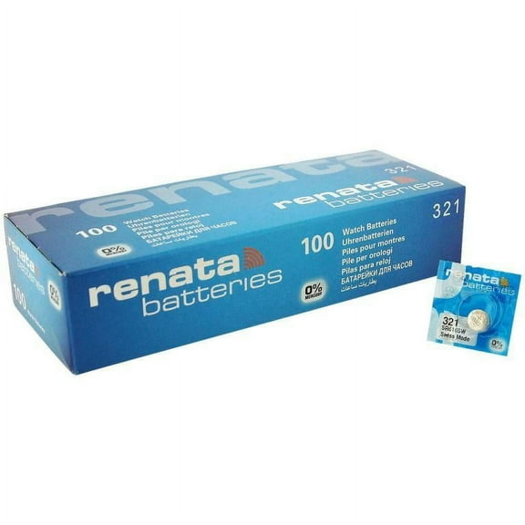 Renata 321 (SR616SW) Box of 100 Batteries