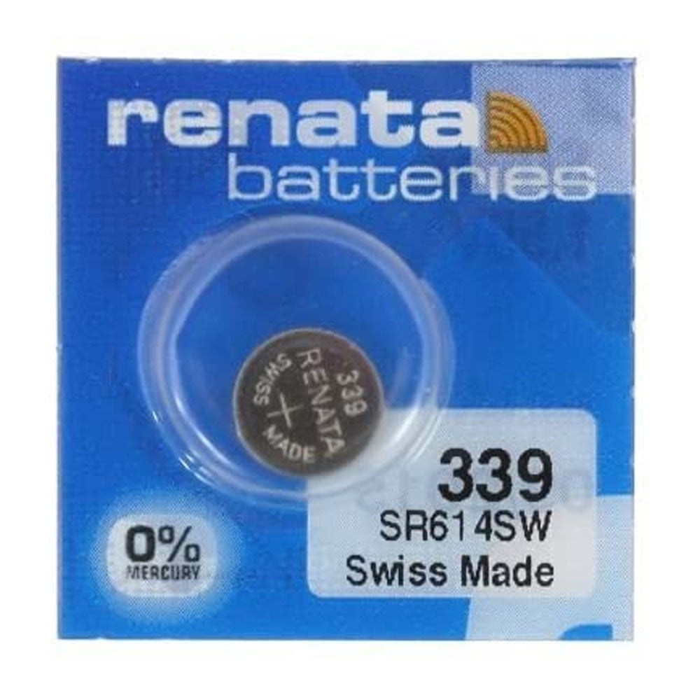 Renata 339 Button Cell Watch Battery, 1 Pack