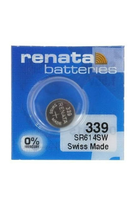 Renata 339 Button Cell Watch Battery, 1 Pack