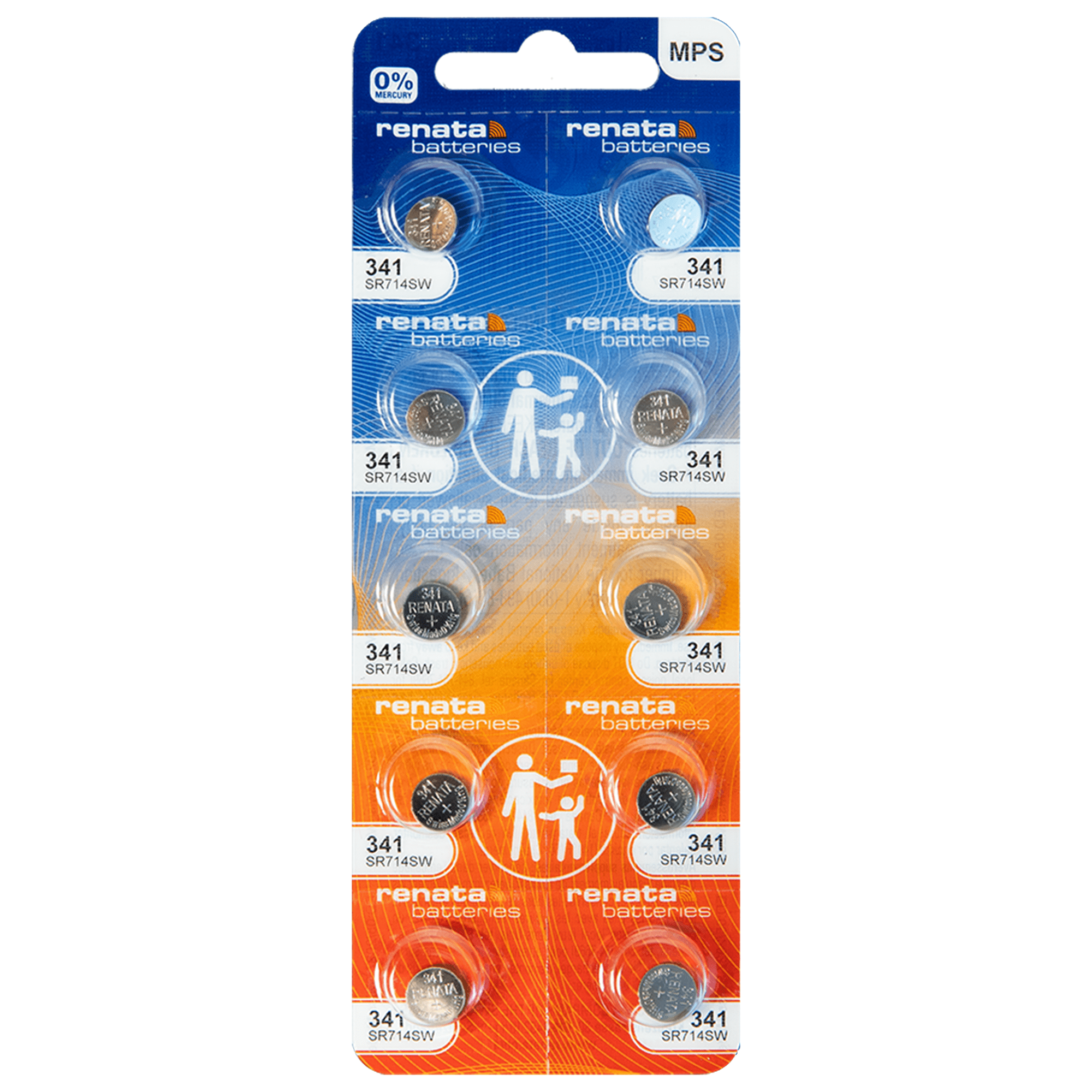 5 Piles Renata 341 SR714SW Argent 1.55V Pile De Montre NEUVE
