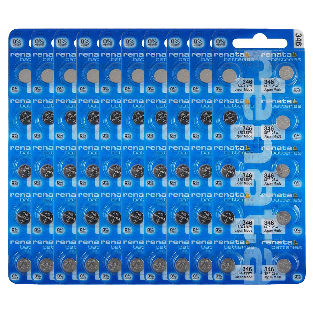 Renata 346 SR712SW Batteries - 1.55V Silver Oxide 346 Watch Battery ...