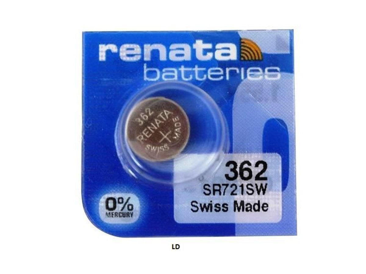 Renata 362 Button Cell Watch Battery 5 Pack