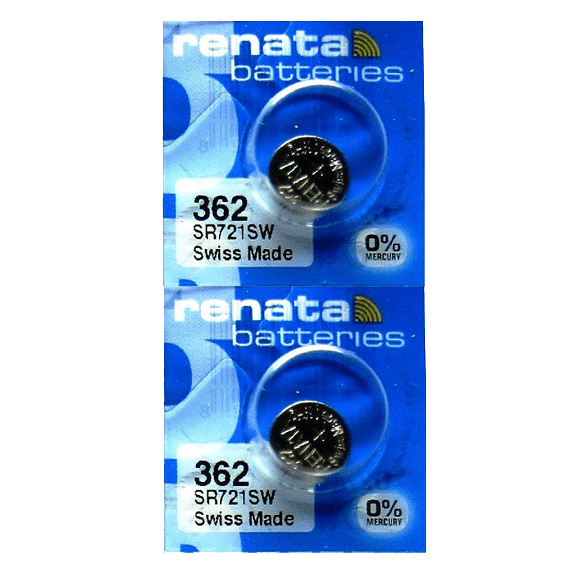 Renata 362 SR721SW Batteries - 1.55V Silver Oxide 362 Watch Battery (2 ...