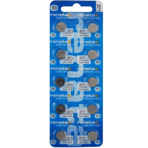 Renata 371 SR920SW 1.55V Silver Oxide Watch Battery