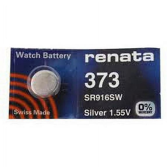 Renata 373 - SR916 Silver Oxide Button Battery 1.55V - 10 Pack