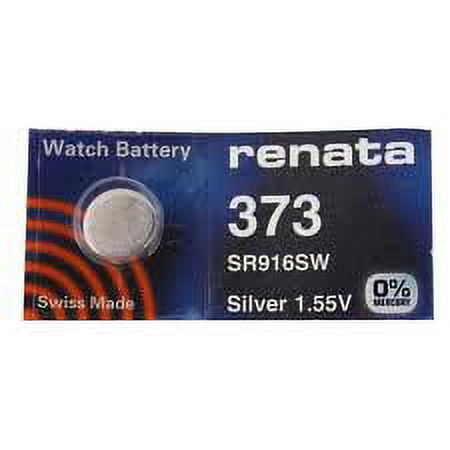 Renata 373 - SR916 Silver Oxide Button Battery 1.55V - 25 Pack + FREE SHIPPING!