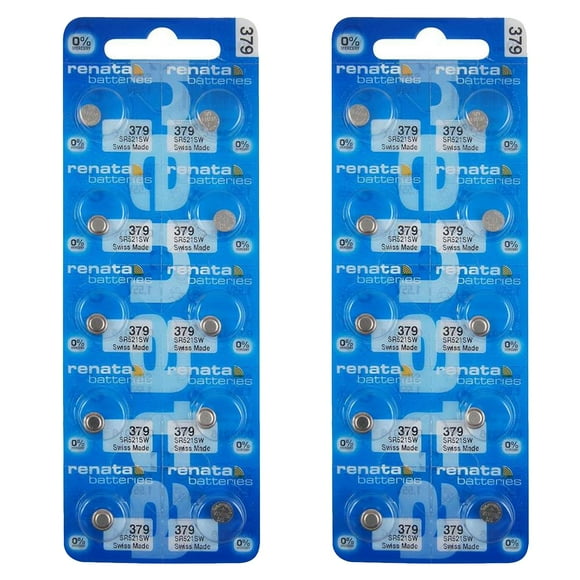 Renata 379 SR521SW 1.55V Silver Oxide Watch Battery