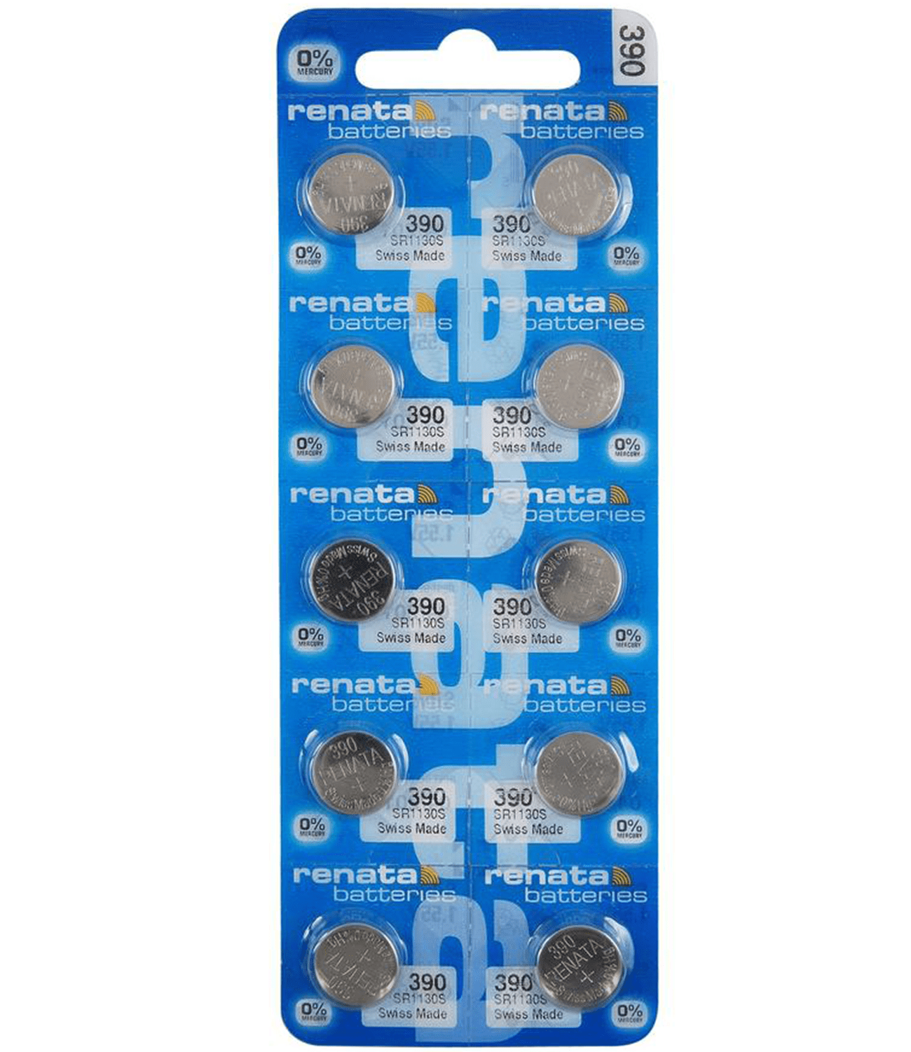 Renata 390 SR1130SW Batteries 1.55V Silver Oxide 390 Watch Battery