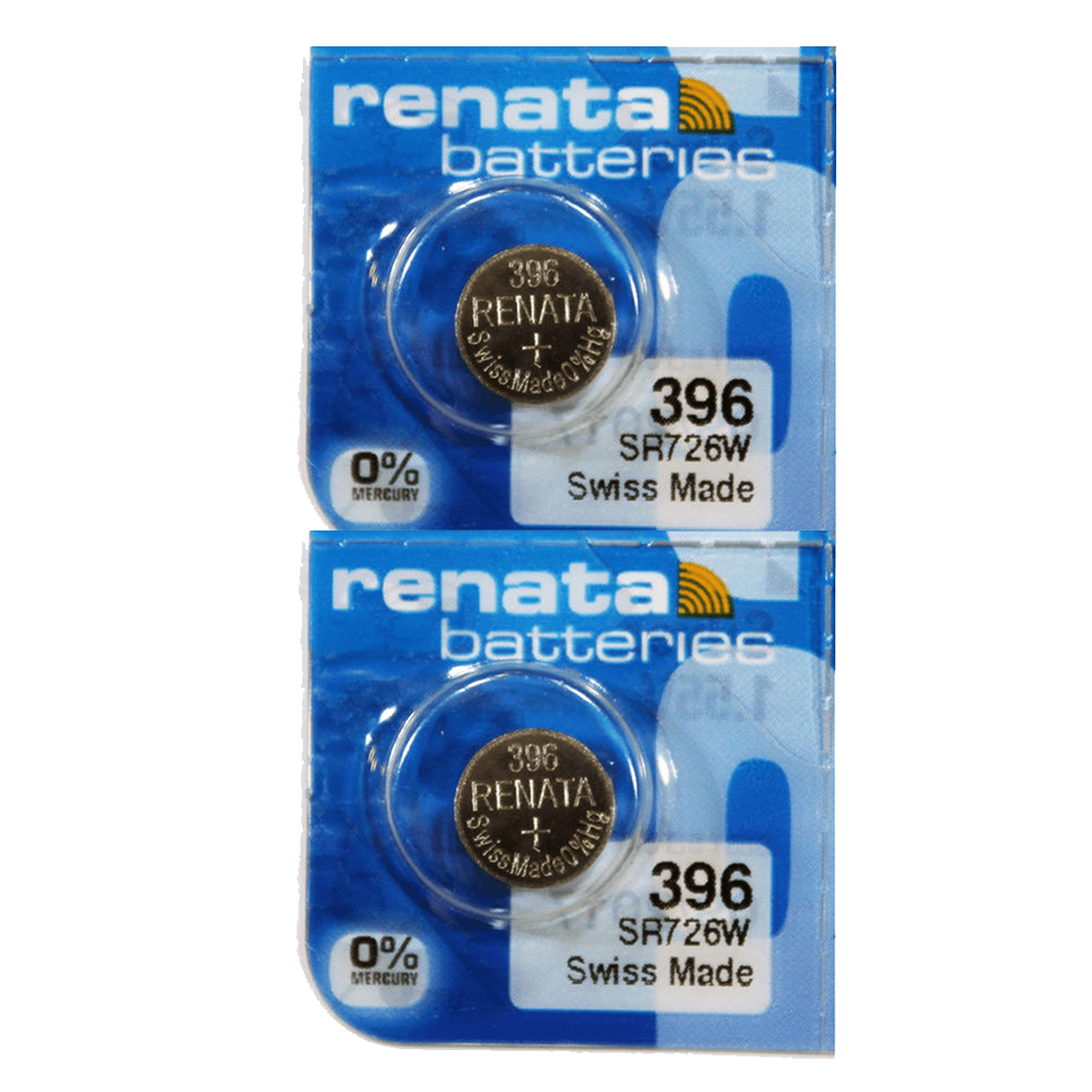 Renata 396 SR726W Batteries - 1.55V Silver Oxide 396 Watch Battery (2 ...