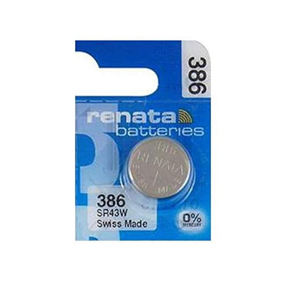 Renata Batteries 386 Silver Oxide Watch Battery (5 Pack)