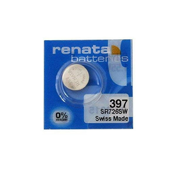 Renata Batteries 397 Silver Oxide 0% Mercury Battery (5 Pack)
