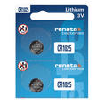thumbnail image 1 of Renata CR1025 Batteries - 3V Lithium Coin Cell 1025 Battery (2 Count), 1 of 5