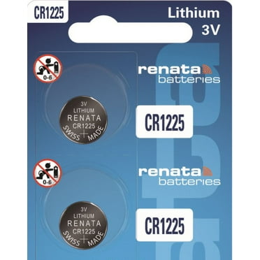 Renata CR1225 Batteries - 3V Lithium Coin Cell 1225 Battery (2 Count)