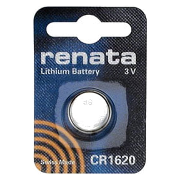 Renata CR1620-CU 68mAh 3V Lithium Primary (LiMNO2) Coin Cell Battery