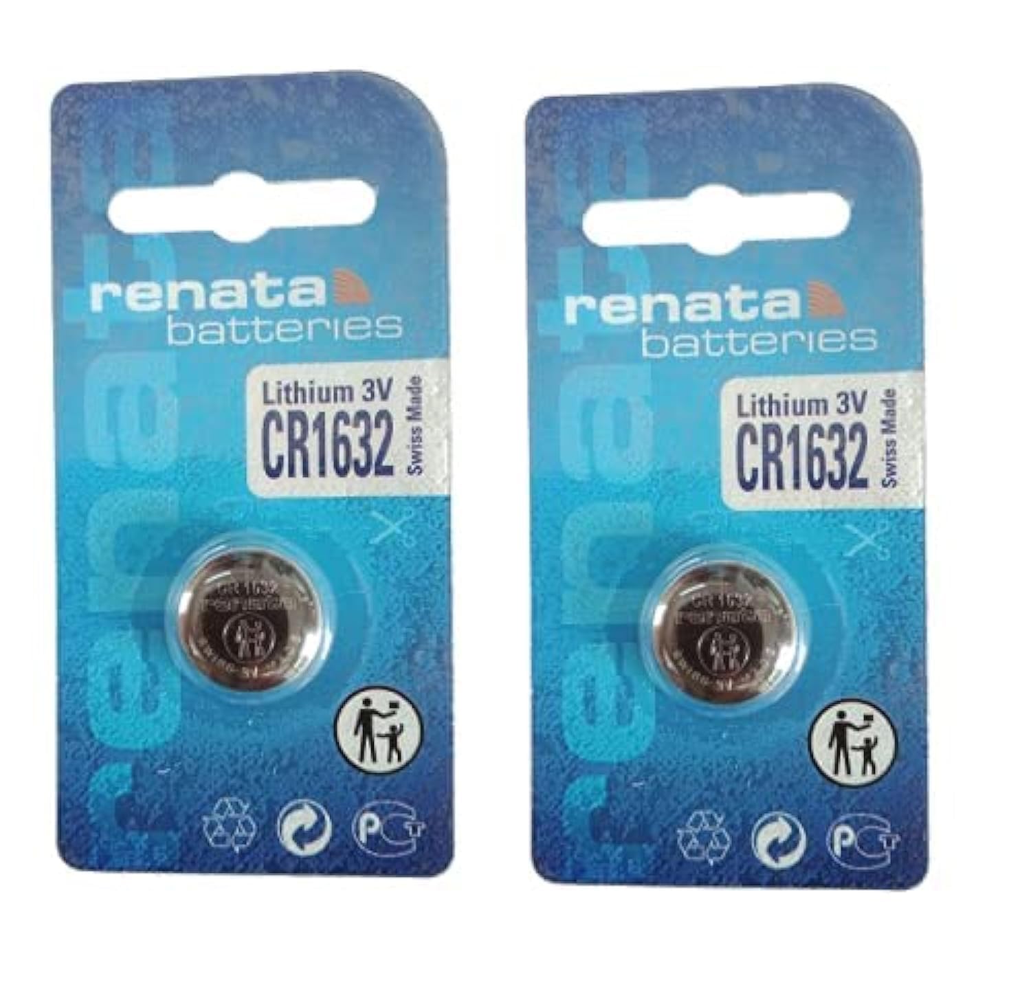 Renata CR1632 Batteries - 3V Lithium Coin Cell 1632 Battery (5 Count ...