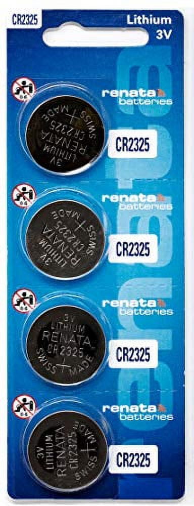 virkelighed Stationær stivhed Renata CR2325 Lithium Coin Battery X 4 Batteries - Walmart.com