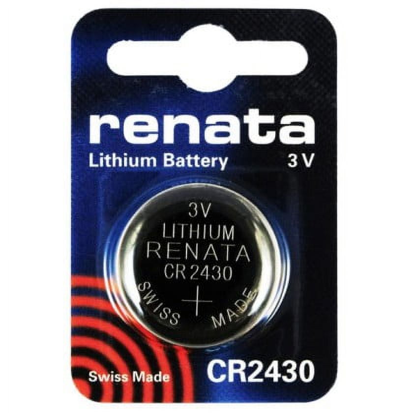 Renata / Swatch Group - Pile bouton lithium blister CR2430 RENATA 3V 285mAh  - 1001Piles Batteries