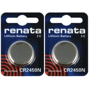Renata CR2450N 3V Lithium Coin Battery 2 Pack + !