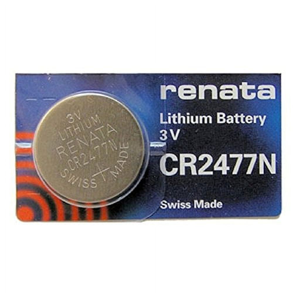 Renata 3V Lithium Coin Cell Battery CR2477, Compatible with DL2477