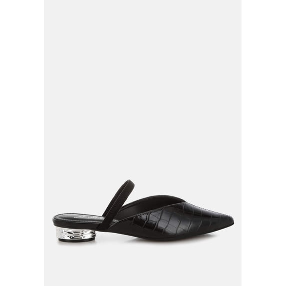 Renata Fantasy Heel Croco Mules