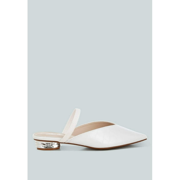 Renata Fantasy Heel Croco Mules