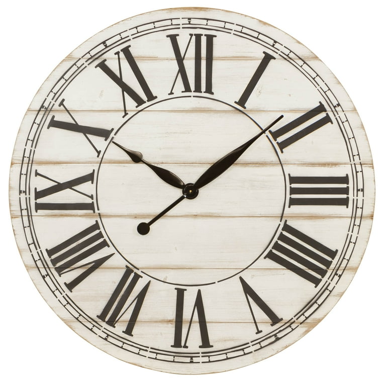 Renata Oversize Shiplap Wall Clock - Walmart.com