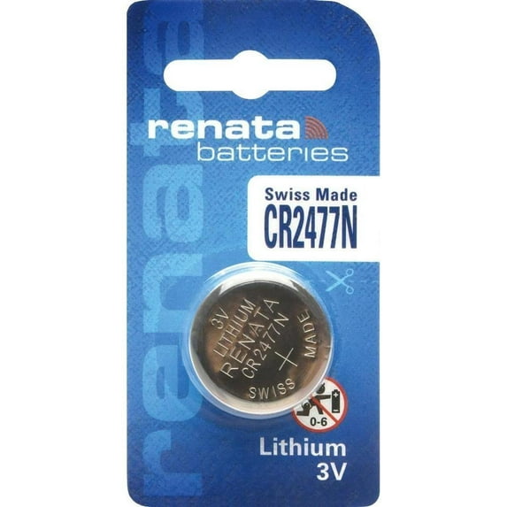 Renata RENATA-CR2477N-SC 950mAh 3V Lithium Primary Coin Cell Battery