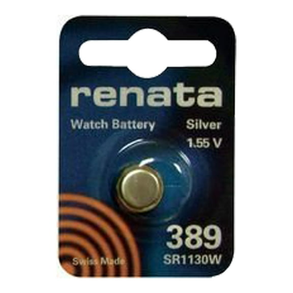 Renata Silver Oxide Button-Cell Battery, 389