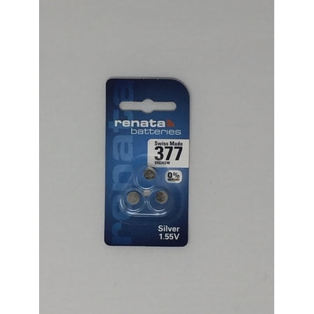 Renata Silver Oxide Watch Battery 377 - SR626SW (3 Batteries)