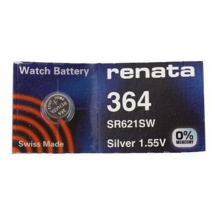 Renata 364 Watch Battery SR621SW Swiss Made Cell