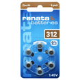 thumbnail image 1 of Renata Size 312 Zinc Air 1.45V Hearing Aid Battery (6 Pack), 1 of 5