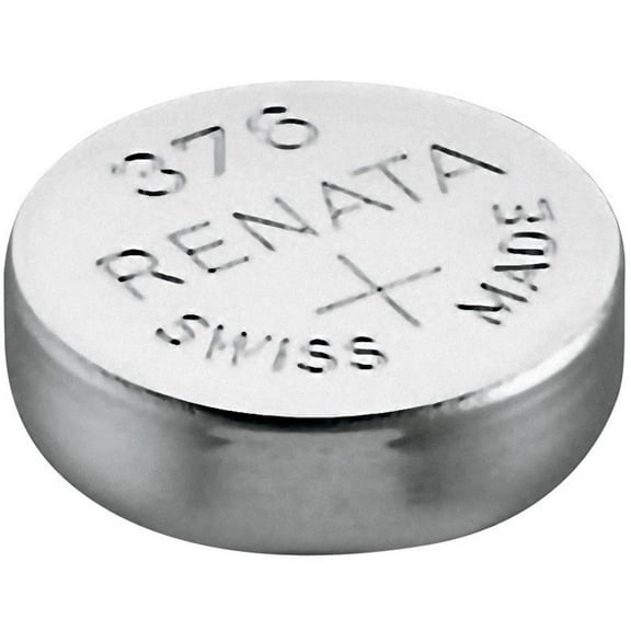 Renata Size 376 1.55v Silver Oxide Coin Cell for Watch, Calculators and More