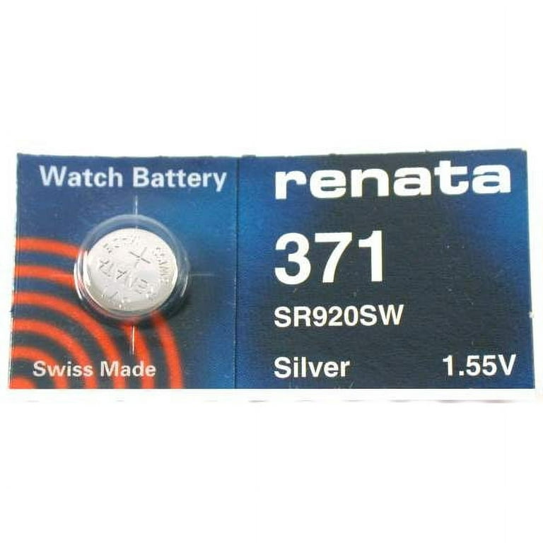 RENATA WATCH BATTERY 1.55V SWISS MADE BATTERIES 371 SR920SW