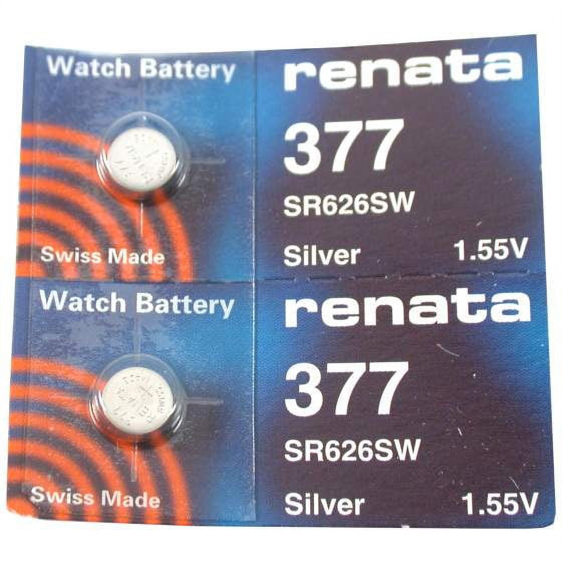 Renata 377 4pk Watch Battery - 377/376, SR626SW, 280-39, GS4