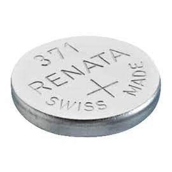 Renata Watch Battery Swiss Made Renata 371 or SR 920 SW 1.5 V (1 Battery, 371 or SR 920 SW)