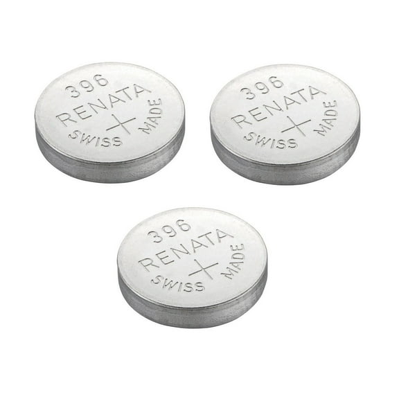 Renata Watch Battery Swiss Made Renata 396 or SR726SW Or AG2 1.5V (3 Batteries, 396 or SR 726 SW)